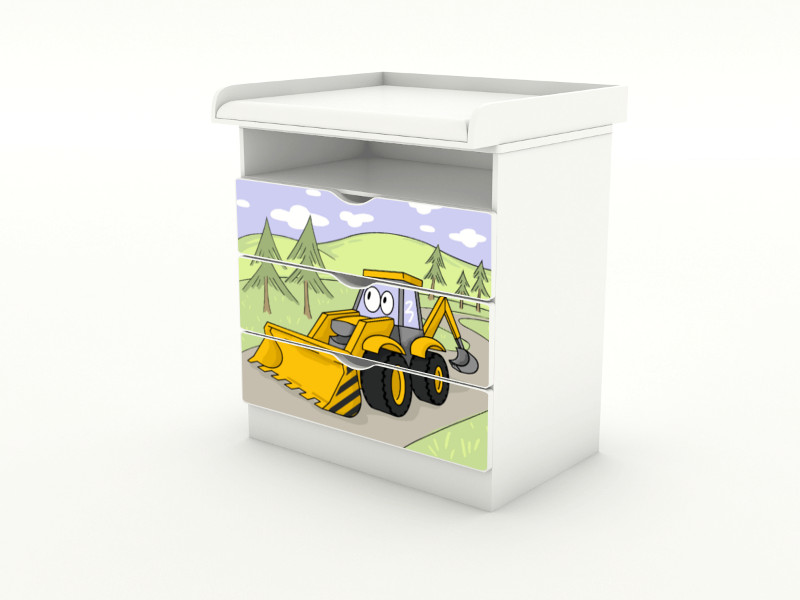 Becks komoda s odnímateľným prebaľovacím pultom Digger BLM